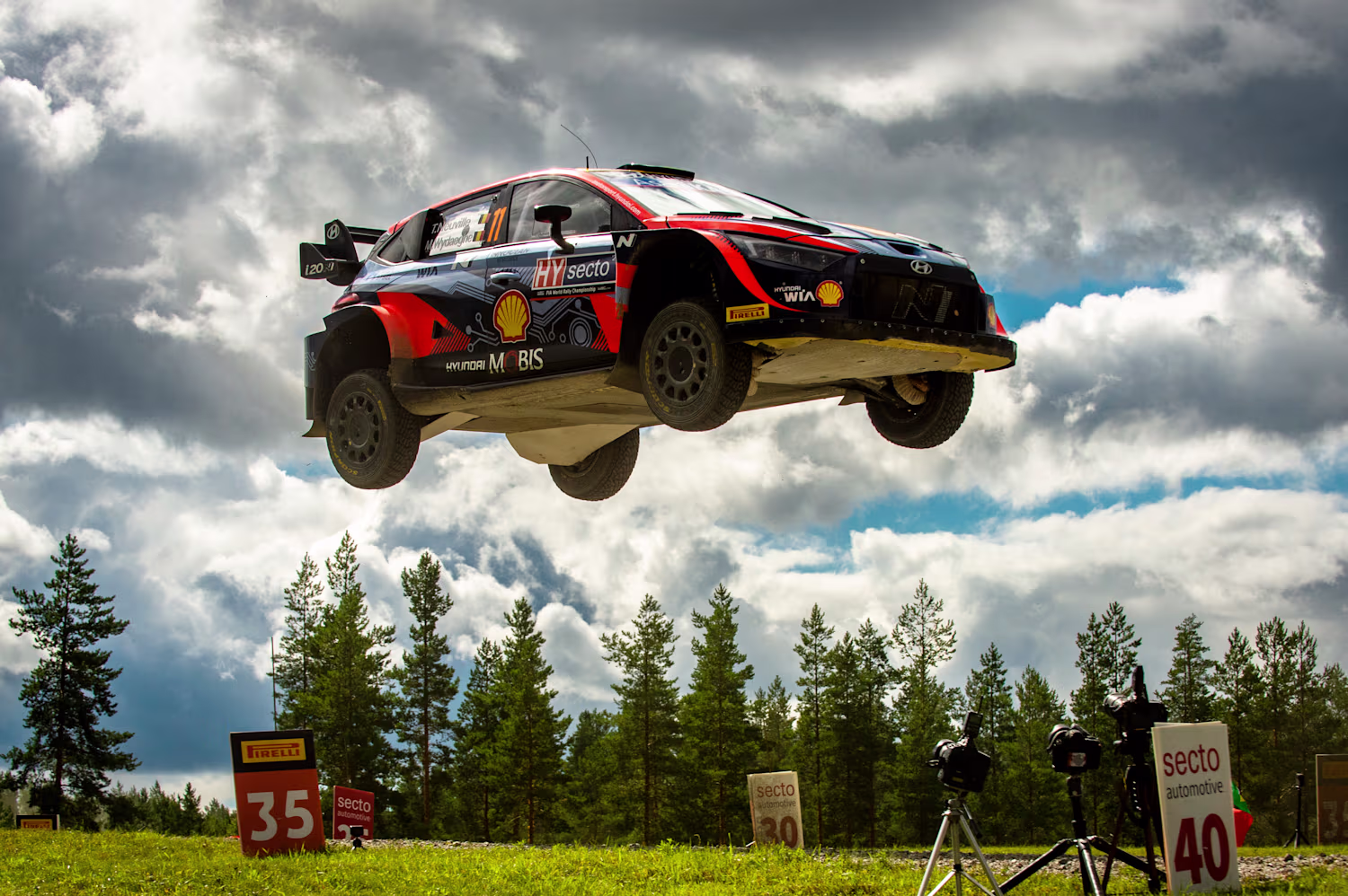 Carro WRC em prova